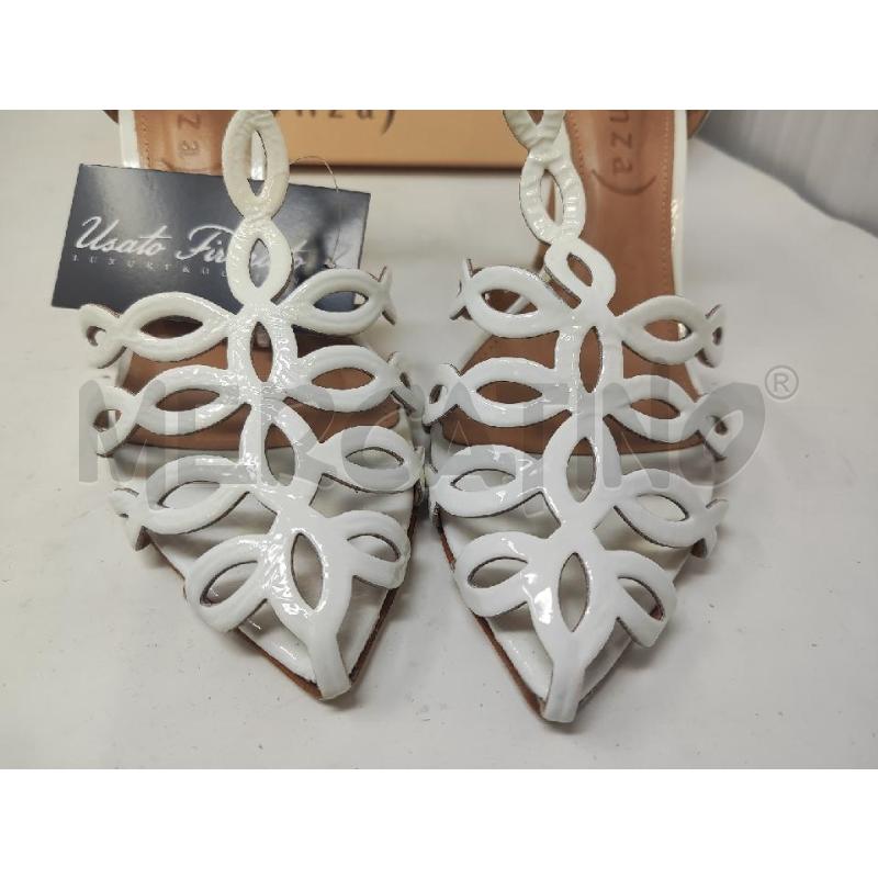 SANDALI DONNA VICENZA VERNICE PANNA N.40 | Mercatino dell'Usato Vinci - fraz. sovigliana 5