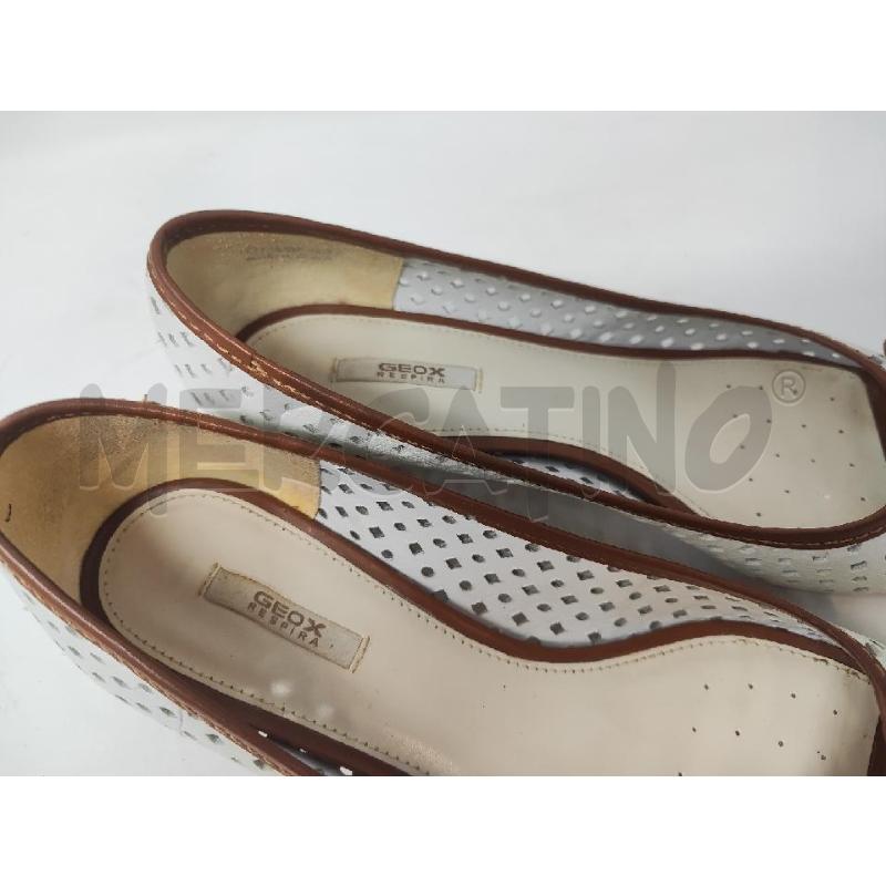 SANDALI DONNA # GEOX BIANCHI BEIGE FORATI N.37 | Mercatino dell'Usato Vinci - fraz. sovigliana 5