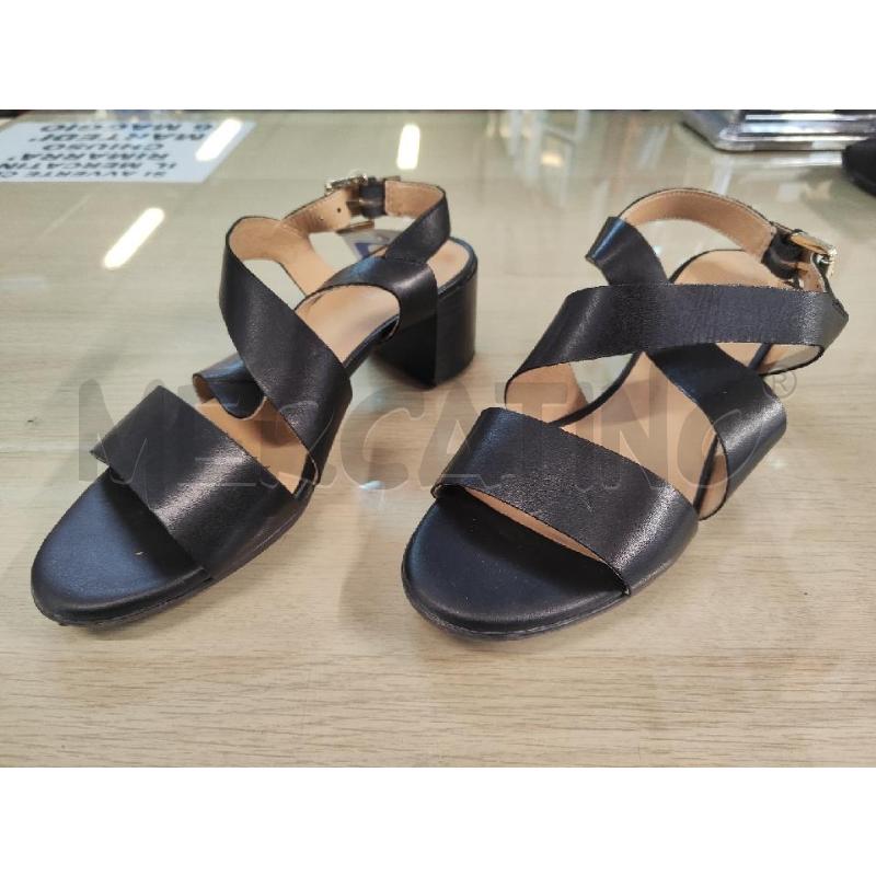 SANDALI DONNA # GEOX PELLE NERI  | Mercatino dell'Usato Vinci - fraz. sovigliana 1