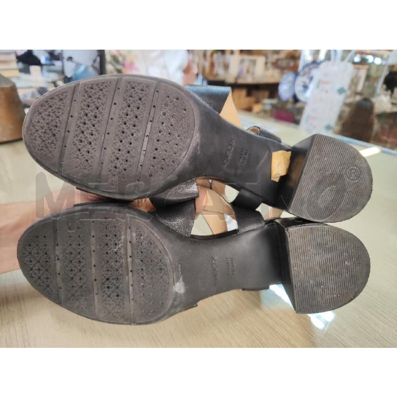 SANDALI DONNA # GEOX PELLE NERI  | Mercatino dell'Usato Vinci - fraz. sovigliana 3