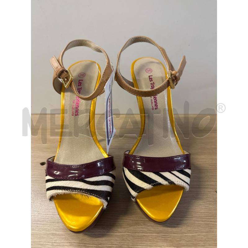 SANDALI DONNA # LES TROPEZIENNES CAVALLINO VINACCIA GIALLI N.36 | Mercatino dell'Usato Vinci - fraz. sovigliana 2