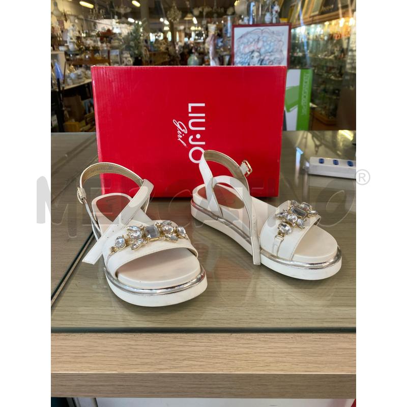 SANDALI DONNA # LIU JO BIANCHI STRASS N.35 | Mercatino dell'Usato Vinci - fraz. sovigliana 1