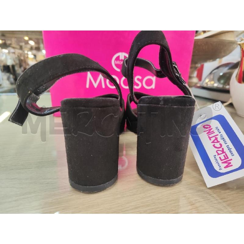 SANDALI DONNA # MOOSA SCAMOSCIATI NERI N.38 | Mercatino dell'Usato Vinci - fraz. sovigliana 3