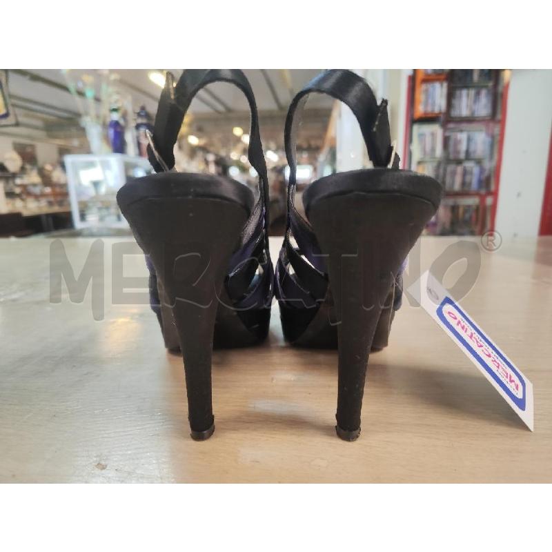 SANDALI DONNA # PIERO MAZZUOLI RASO NERO BLU N.36 | Mercatino dell'Usato Vinci - fraz. sovigliana 3