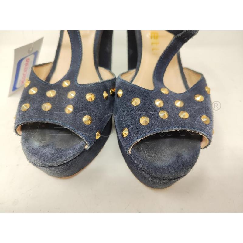 SANDALI DONNA # TACCETTI SCAMOSCIATI BLU BORCHIE N.38 | Mercatino dell'Usato Vinci - fraz. sovigliana 2