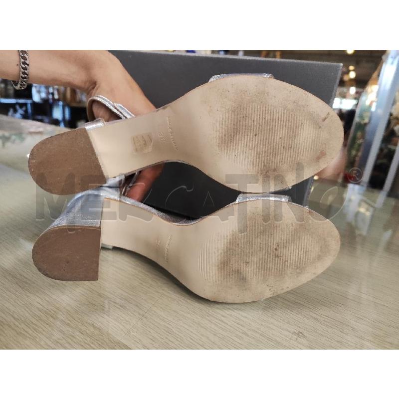 SANDALI DONNA # TEMY ARGENTATI N.38 | Mercatino dell'Usato Vinci - fraz. sovigliana 4