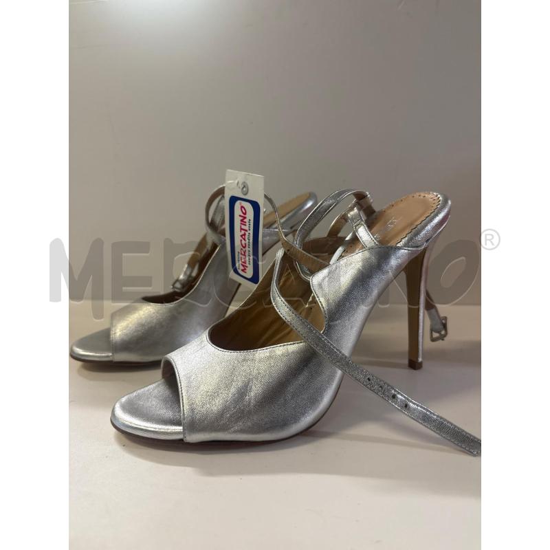 SANDALI DONNA # TEMY PELLE ARGENTATI N.40 NUOVI | Mercatino dell'Usato Vinci - fraz. sovigliana 2