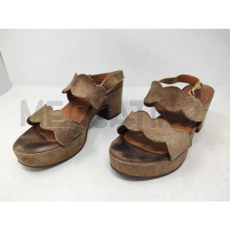 SANDALI DONNA # TEMY SCAMOSCIATI BEIGE N.39 | Mercatino dell'Usato Vinci - fraz. sovigliana 1