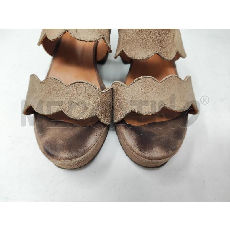 SANDALI DONNA # TEMY SCAMOSCIATI BEIGE N.39 | Mercatino dell'Usato Vinci - fraz. sovigliana 2