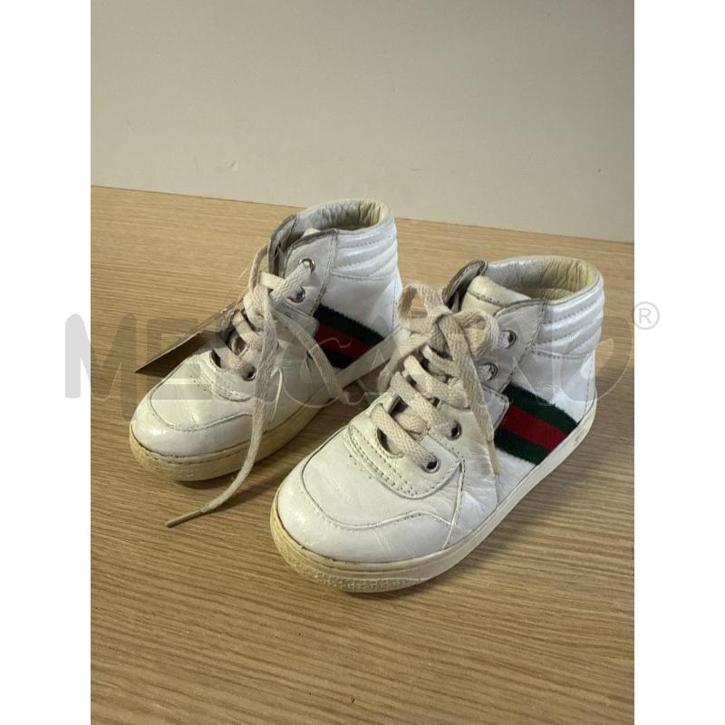 SCARPE BIMBI GUCCI 271265 BIAANCHE ALTE N.24 | Mercatino dell'Usato Vinci - fraz. sovigliana 2