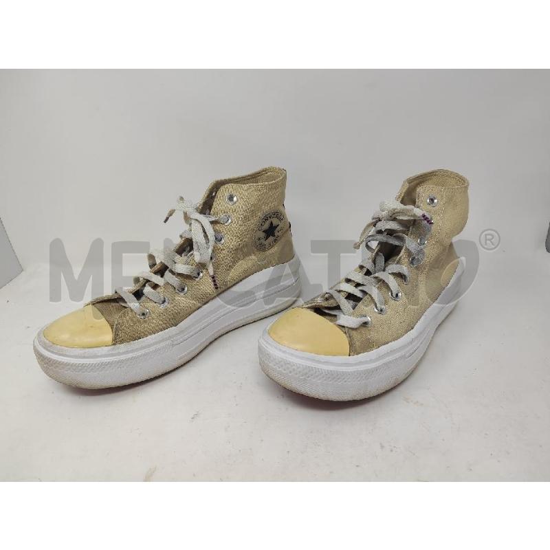 SCARPE CONVERSE ALTE BEIGE SUOLA ALTA N.40 | Mercatino dell'Usato Vinci - fraz. sovigliana 1