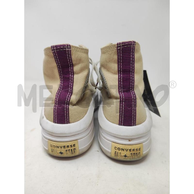 SCARPE CONVERSE ALTE BEIGE SUOLA ALTA N.40 | Mercatino dell'Usato Vinci - fraz. sovigliana 3