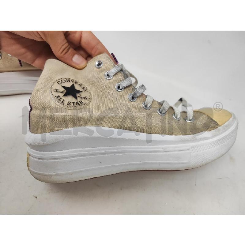 SCARPE CONVERSE ALTE BEIGE SUOLA ALTA N.40 | Mercatino dell'Usato Vinci - fraz. sovigliana 5