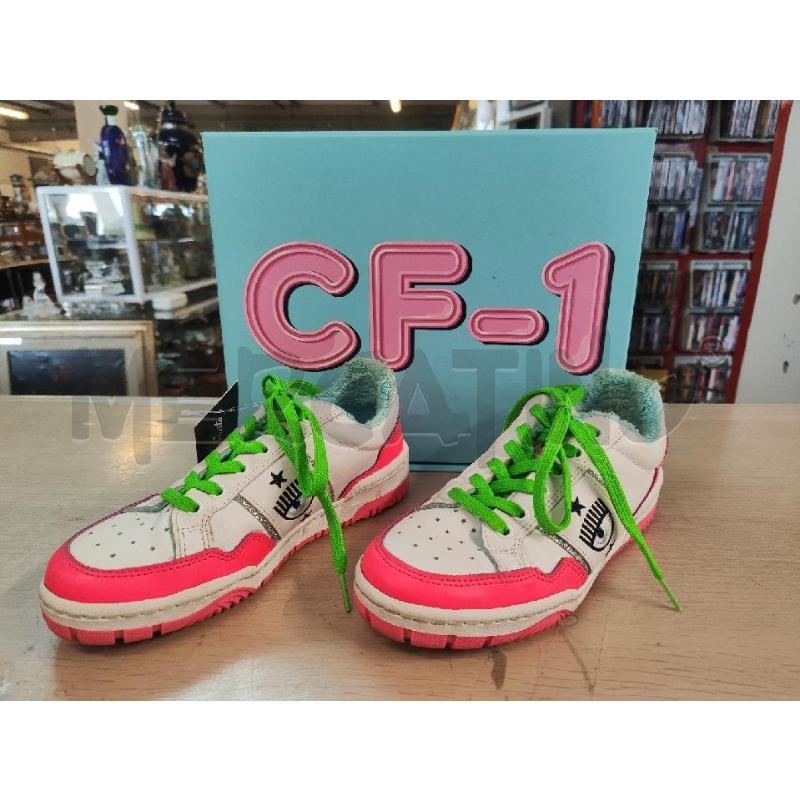 SCARPE DONNA CHIARA FERRAGNI BIANCHE ROSA N.36 | Mercatino dell'Usato Vinci - fraz. sovigliana 1