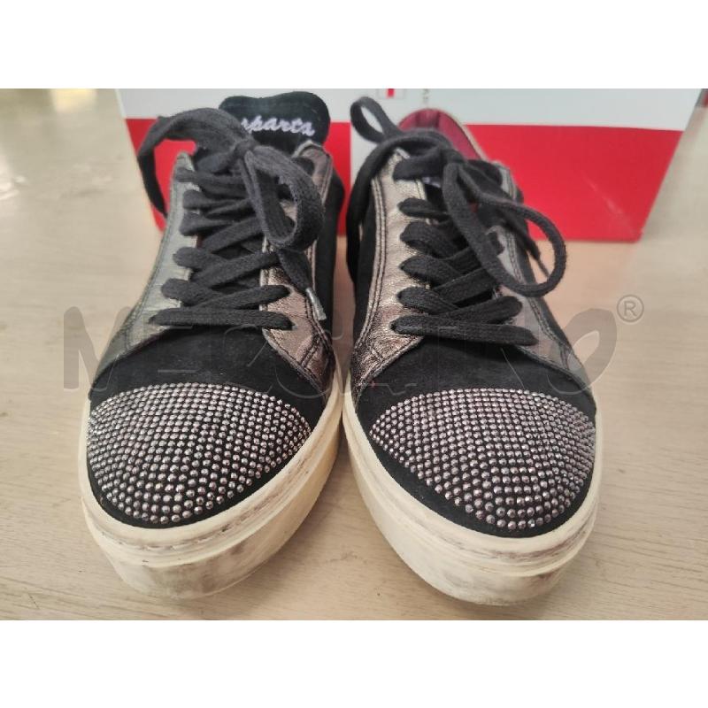 SCARPE DONNA D'ACQUASPARTA SCAMOSCIATE NERE PUNTA STRASS N.36 | Mercatino dell'Usato Vinci - fraz. sovigliana 2