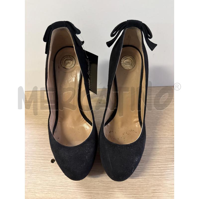 SCARPE DONNA ELISABETTA FRANCHI SCAMOSCIATE NERE FIOCCO DIETRO N.36 | Mercatino dell'Usato Vinci - fraz. sovigliana 2