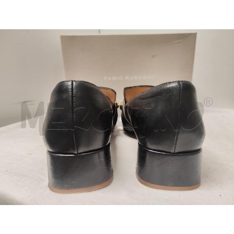 SCARPE DONNA FABIO RUSCONI PELLE NERE N.38.5 BORCHIETTE DORATE | Mercatino dell'Usato Vinci - fraz. sovigliana 3