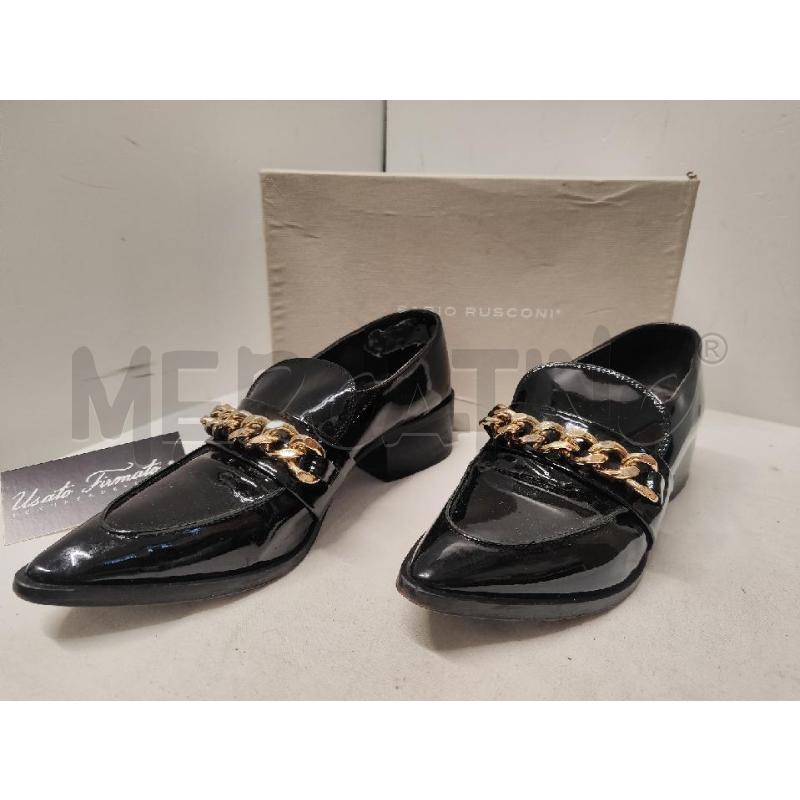 SCARPE DONNA FABIO RUSCONI VERNICE NERE CATENA N.39 | Mercatino dell'Usato Vinci - fraz. sovigliana 1