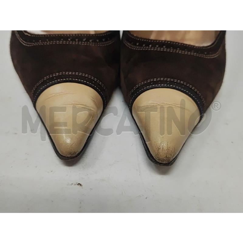 SCARPE DONNA FERRAGAMO PELLE BEIGE E SCAMOSCIATA MARRONE N.38/39 CIRCA | Mercatino dell'Usato Vinci - fraz. sovigliana 3