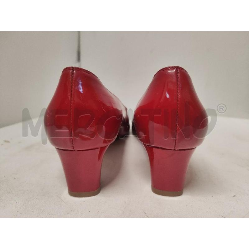 SCARPE DONNA FERRAGAMO VERNICE ROSSA N. 6 1/2B FIBBIA DORATA  | Mercatino dell'Usato Vinci - fraz. sovigliana 3