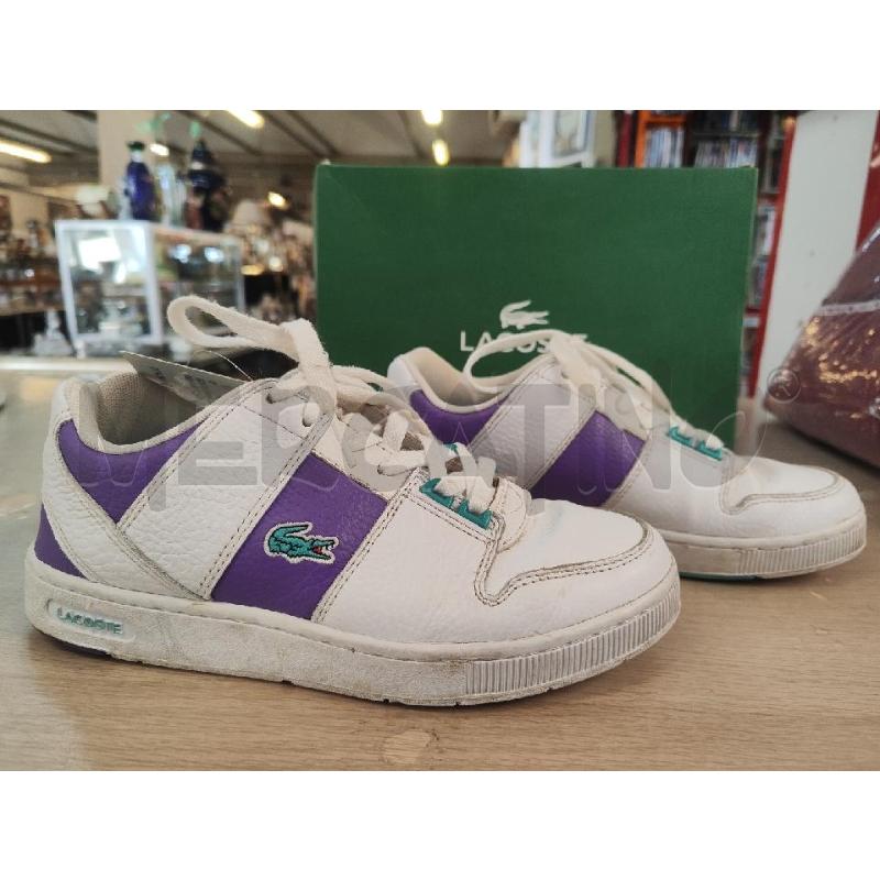 SCARPE DONNA LACOSTE BIANCHE VIOLA N.37 | Mercatino dell'Usato Vinci - fraz. sovigliana 2