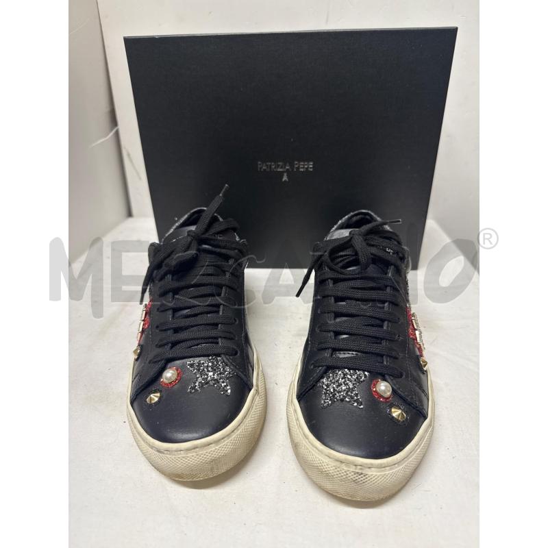 SCARPE DONNA PATRIZIA PEPE NERE PERLE E STRASS N.37 | Mercatino dell'Usato Vinci - fraz. sovigliana 1