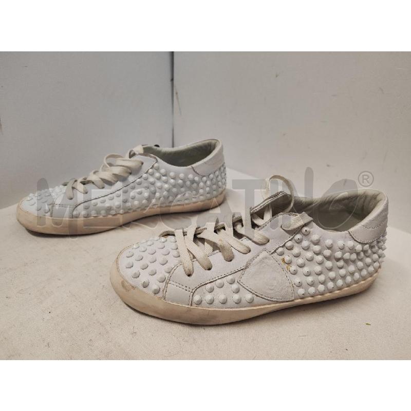 SCARPE DONNA PHILIPPE MODEL N.36 BIANCHE BORCHIETTE | Mercatino dell'Usato Vinci - fraz. sovigliana 2