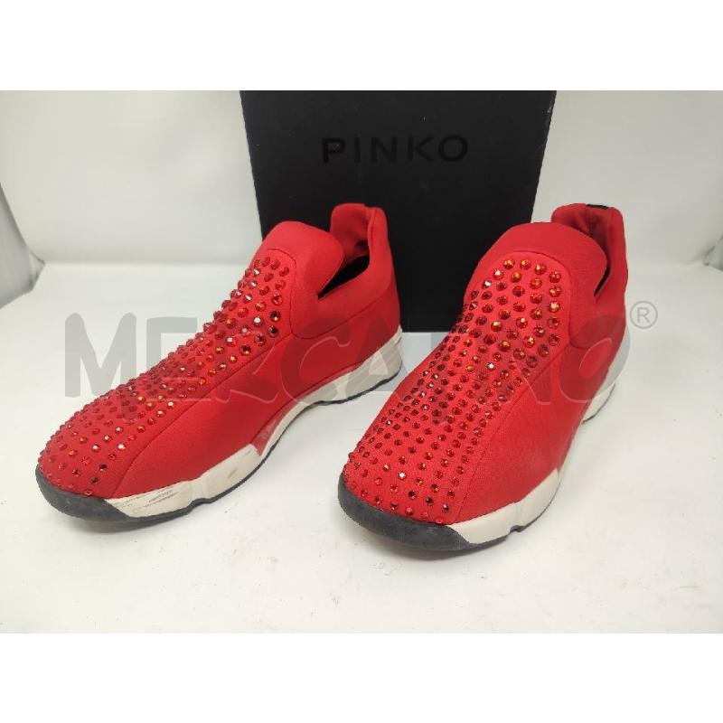 SCARPE DONNA PINKO TESSUTO ROSSE CON STRASS N.39 | Mercatino dell'Usato Vinci - fraz. sovigliana 1