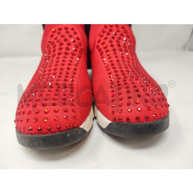 SCARPE DONNA PINKO TESSUTO ROSSE CON STRASS N.39 | Mercatino dell'Usato Vinci - fraz. sovigliana 2