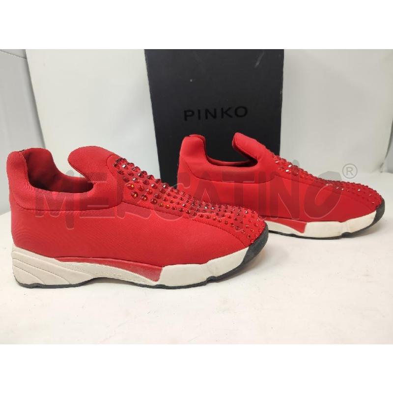 SCARPE DONNA PINKO TESSUTO ROSSE CON STRASS N.39 | Mercatino dell'Usato Vinci - fraz. sovigliana 5