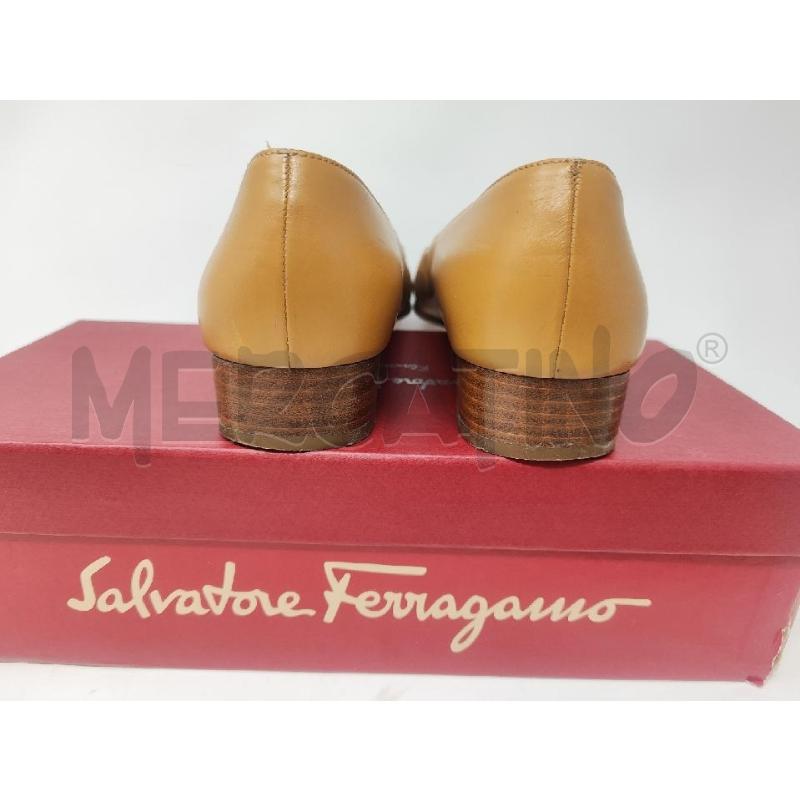 SCARPE DONNA SALVATORE FERRAGAMO BEIGE N.9 | Mercatino dell'Usato Vinci - fraz. sovigliana 3