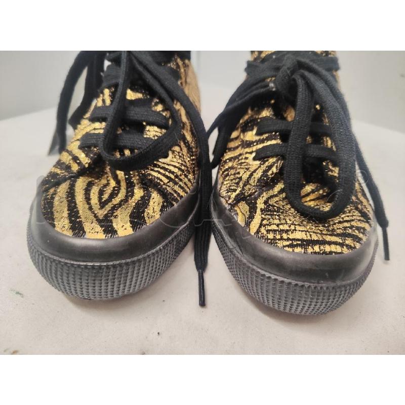 SCARPE DONNA SUPERGA ALTE ZEBRATE DORATE N.38 | Mercatino dell'Usato Vinci - fraz. sovigliana 2