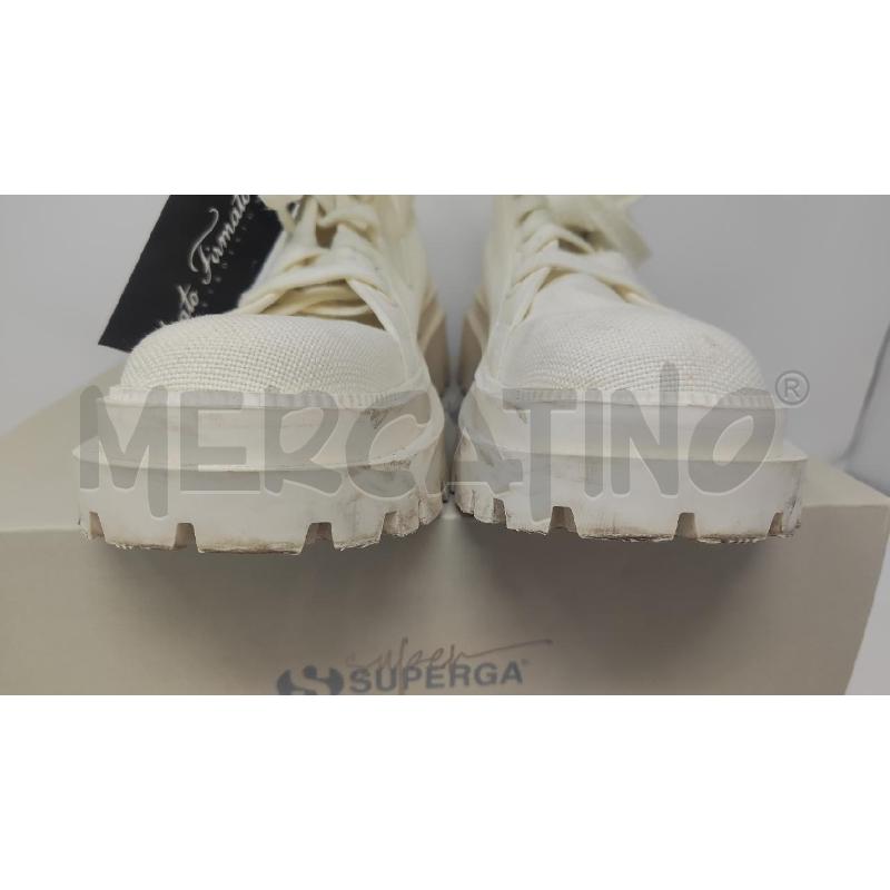 SCARPE DONNA SUPERGA TESSUTO BEIGE ALTE N.38 | Mercatino dell'Usato Vinci - fraz. sovigliana 2