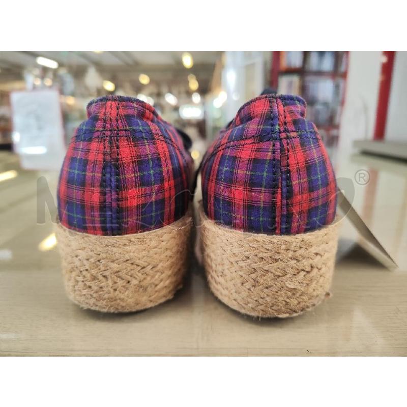 SCARPE DONNA SUPERGA TESSUTO QUADRETTI ROSSI BLU N.38 | Mercatino dell'Usato Vinci - fraz. sovigliana 3