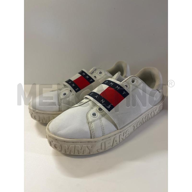 SCARPE DONNA TOMMY HILFIGER BIANCHE ELASTICO N36 | Mercatino dell'Usato Vinci - fraz. sovigliana 2