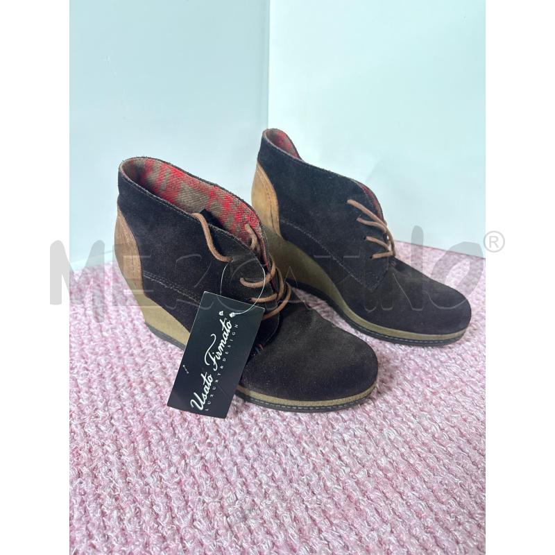 SCARPE DONNA TOMMY HILFIGER SCAMOSCIATE MARRONI ALTE ZEPPA N.38 | Mercatino dell'Usato Vinci - fraz. sovigliana 1