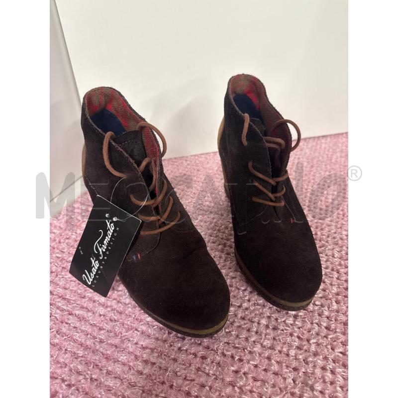 SCARPE DONNA TOMMY HILFIGER SCAMOSCIATE MARRONI ALTE ZEPPA N.38 | Mercatino dell'Usato Vinci - fraz. sovigliana 2