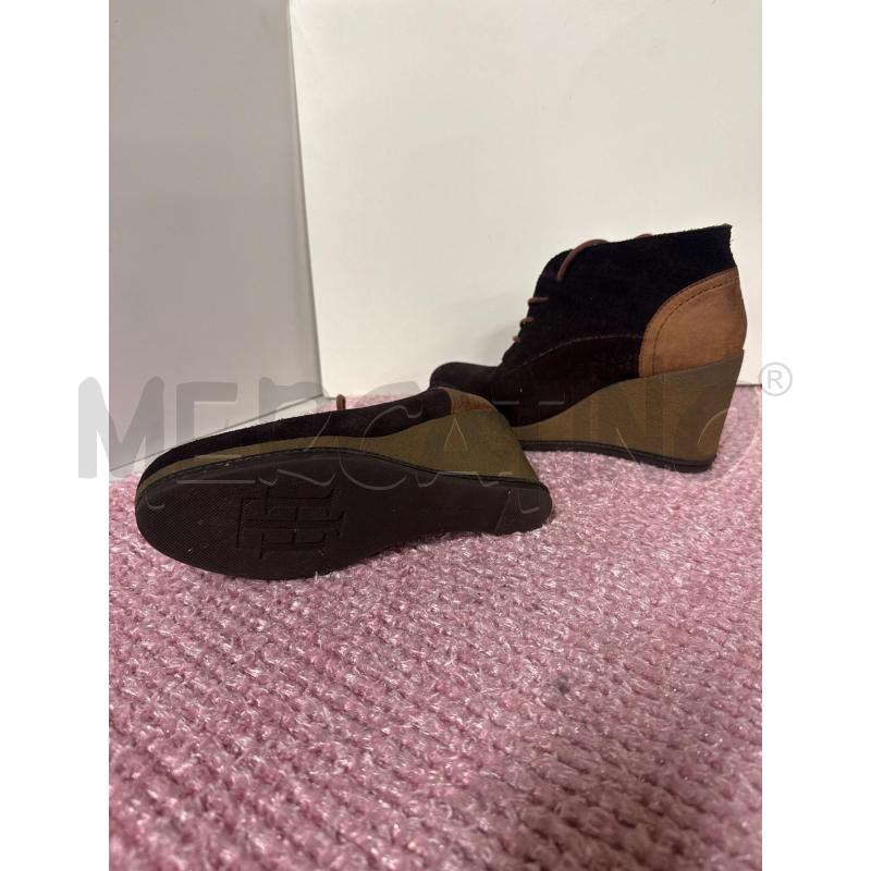 SCARPE DONNA TOMMY HILFIGER SCAMOSCIATE MARRONI ALTE ZEPPA N.38 | Mercatino dell'Usato Vinci - fraz. sovigliana 3