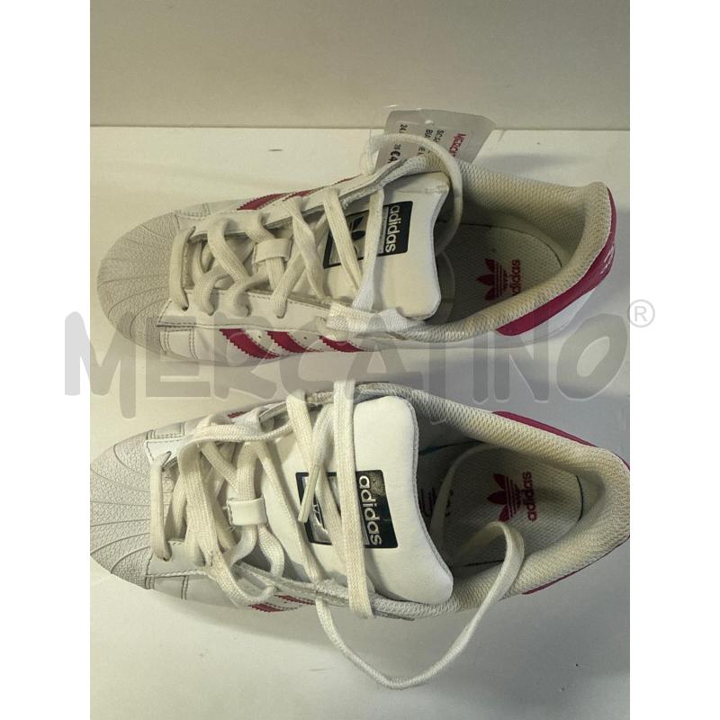 SCARPE DONNA # ADIDAS BIANCHE ROSA N.38  | Mercatino dell'Usato Vinci - fraz. sovigliana 2
