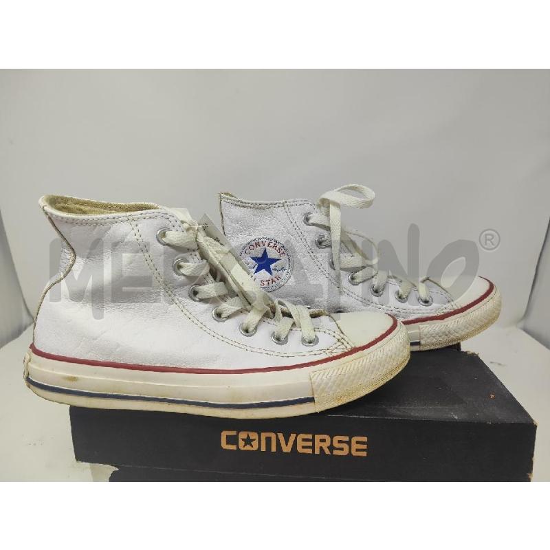 SCARPE DONNA # CONVERSE BIANCHE PELLE ALTE N.37 | Mercatino dell'Usato Vinci - fraz. sovigliana 5