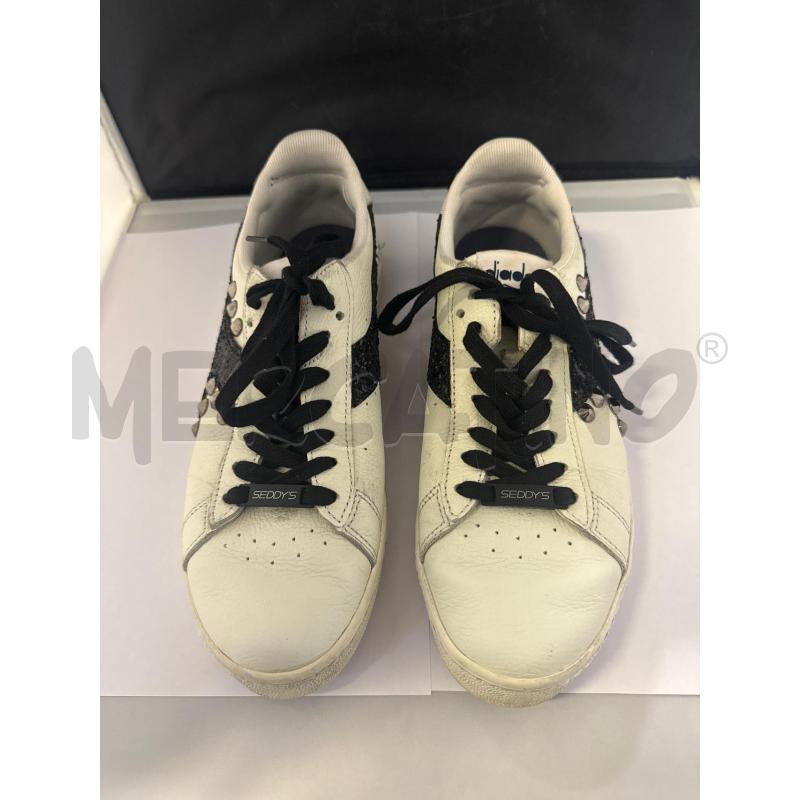 SCARPE DONNA # DIADORA BIANCHE GLITTER NERE N.39 | Mercatino dell'Usato Vinci - fraz. sovigliana 1