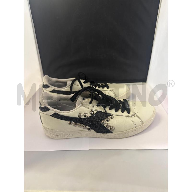 SCARPE DONNA # DIADORA BIANCHE GLITTER NERE N.39 | Mercatino dell'Usato Vinci - fraz. sovigliana 3