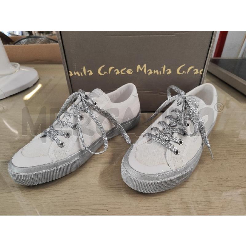 SCARPE DONNA # MANILA GRACE BIANCHE LACCI GLITTER N.39 NUOVE | Mercatino dell'Usato Vinci - fraz. sovigliana 1