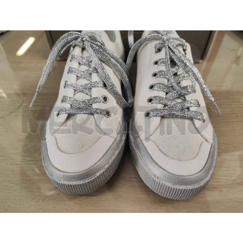 SCARPE DONNA # MANILA GRACE BIANCHE LACCI GLITTER N.39 NUOVE | Mercatino dell'Usato Vinci - fraz. sovigliana 2