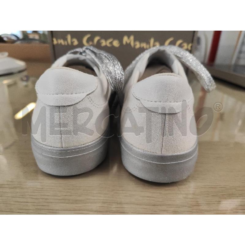 SCARPE DONNA # MANILA GRACE BIANCHE LACCI GLITTER N.39 NUOVE | Mercatino dell'Usato Vinci - fraz. sovigliana 3