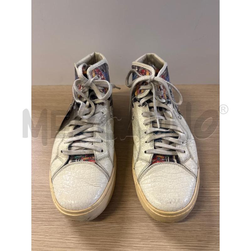 SCARPE HOGAN REBEL PELLE BIANCHE DECORO PESCE N.7 ALTE | Mercatino dell'Usato Vinci - fraz. sovigliana 2