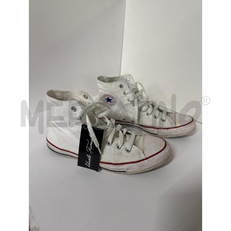 SCARPE UOMO CONVERSE ALTE BIANCHE N.42.5 | Mercatino dell'Usato Vinci - fraz. sovigliana 1