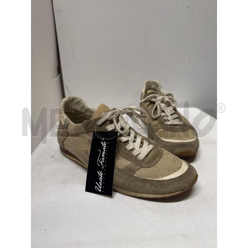 SCARPE UOMO D'ACQUASPERTA TESUTO BEIGE SENZA NUMERO | Mercatino dell'Usato Vinci - fraz. sovigliana 1