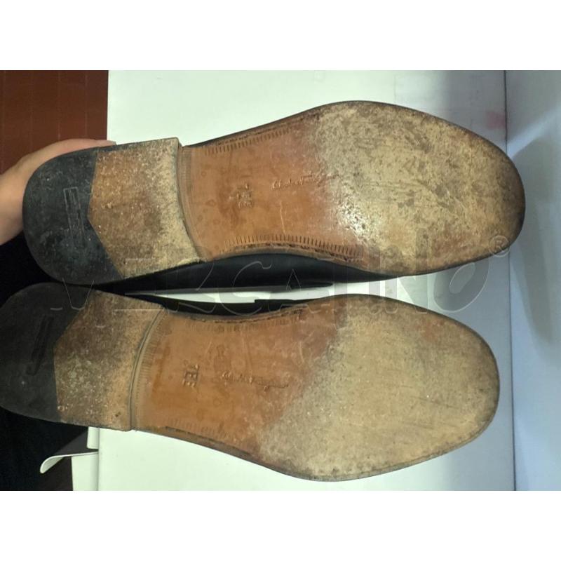 SCARPE UOMO FERRAGAMO PELLE NERE CON MORSETTO N.7 | Mercatino dell'Usato Vinci - fraz. sovigliana 3