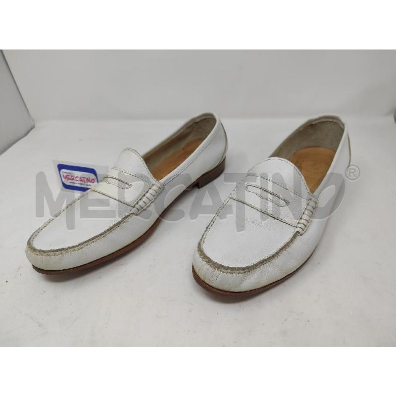 SCARPE UOMO LAVORAZIONE ARTIGIANALE BIANCHE N.45 | Mercatino dell'Usato Vinci - fraz. sovigliana 1